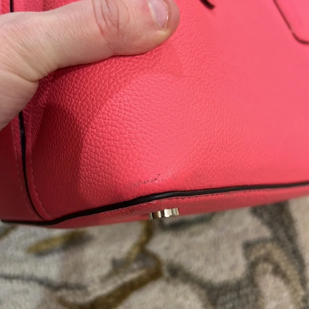 ♠️Kate spade salmon pink leather large satchel bag ♠️